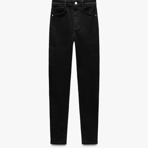 Zara Black Skinny High-Rise Jeans